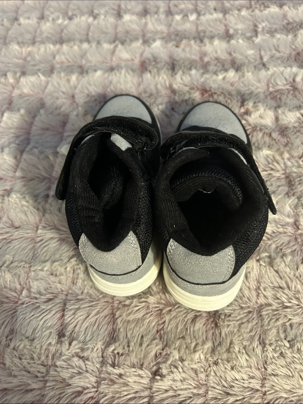 The Children's Place Black & Gray High-Top Sneakers size 11